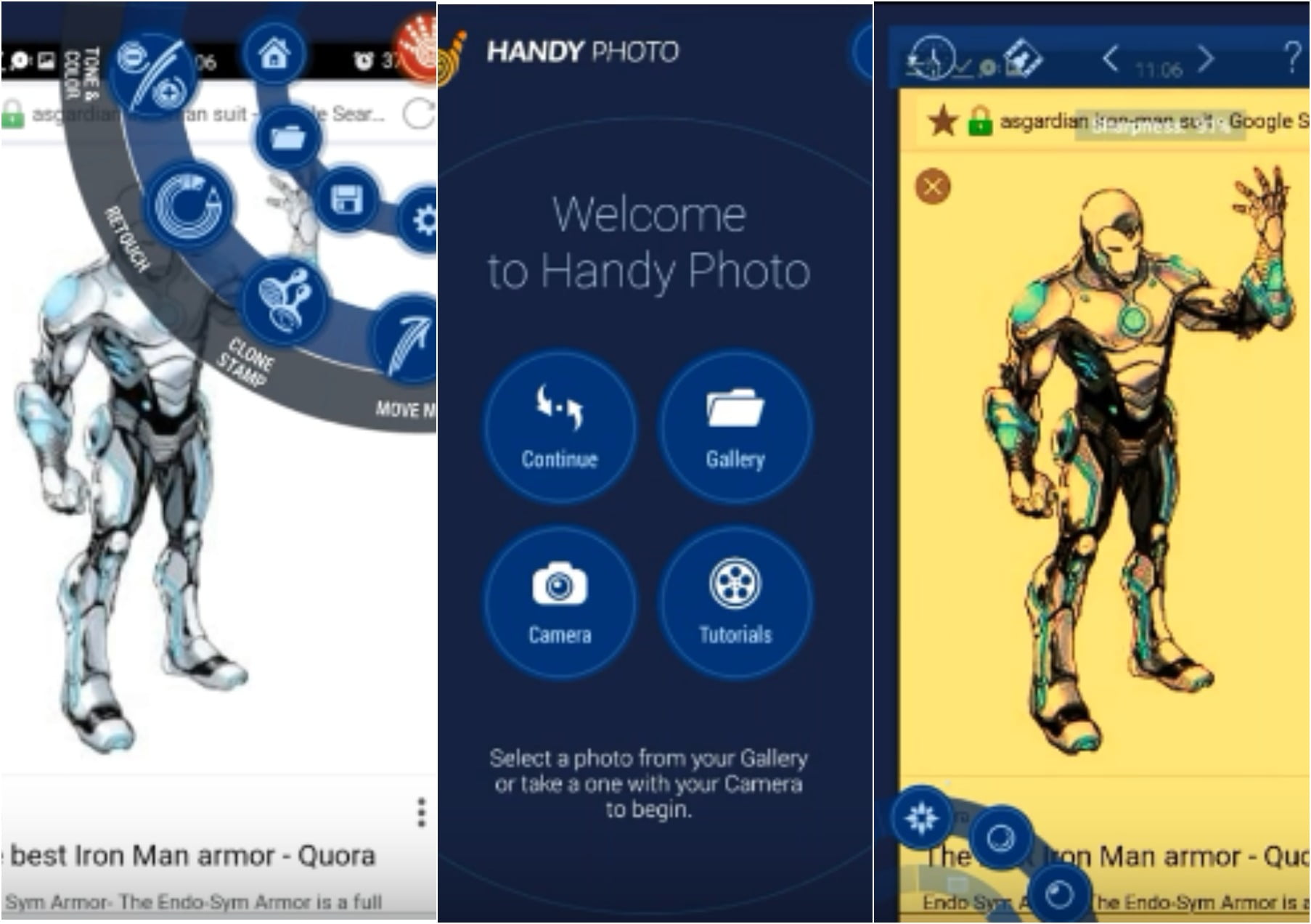 На фото приложение Handy Photo