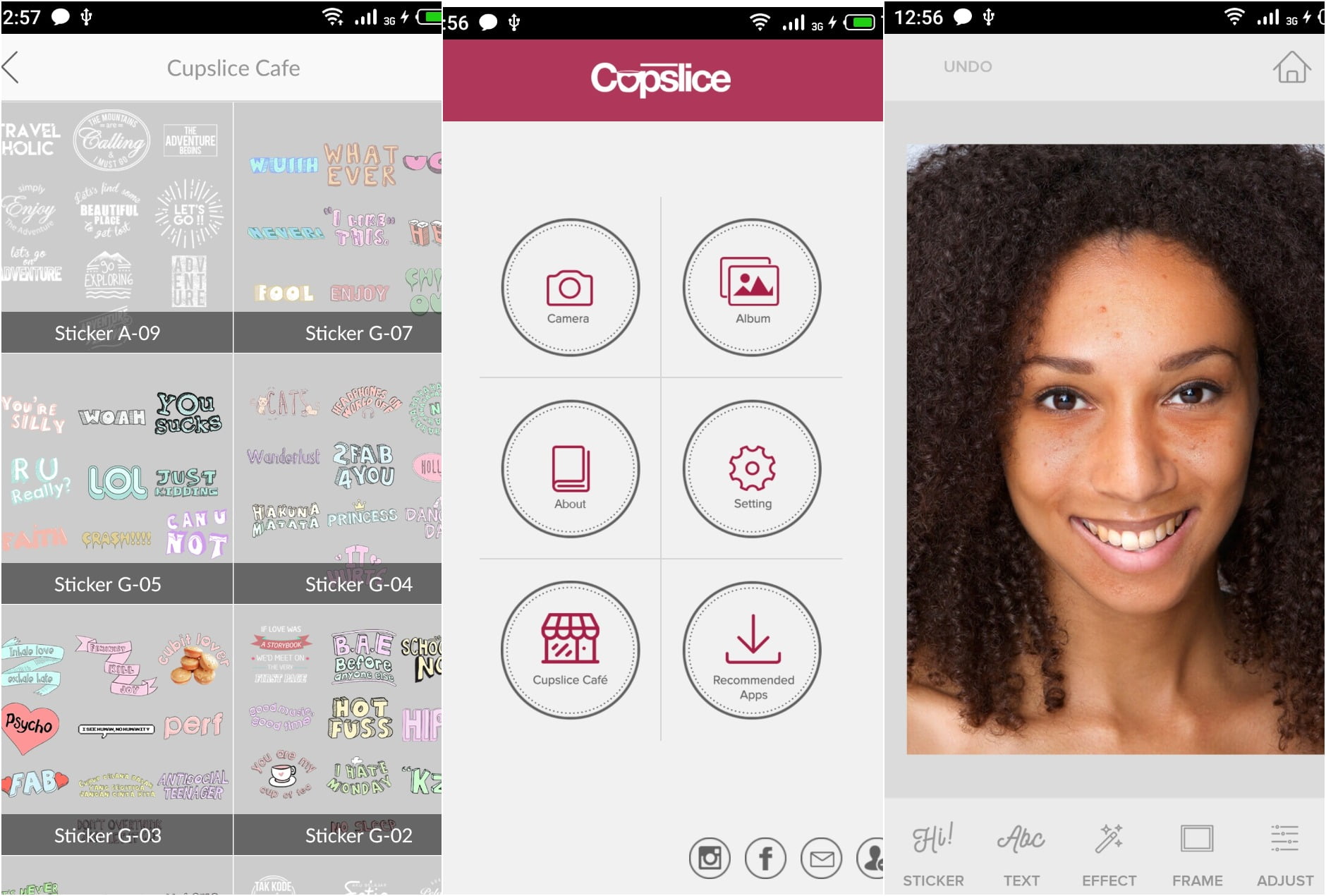 На фото изображено приложение Cupslice Photo Editor
