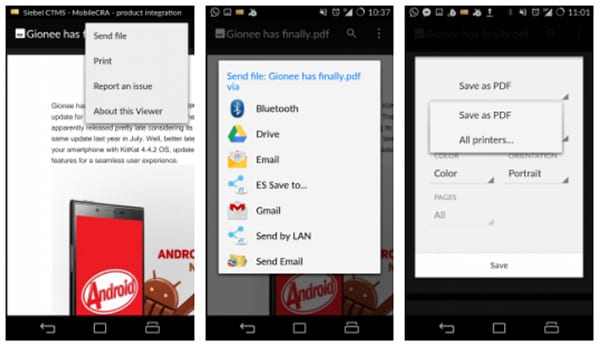 На фото приложение Google pdf viewer