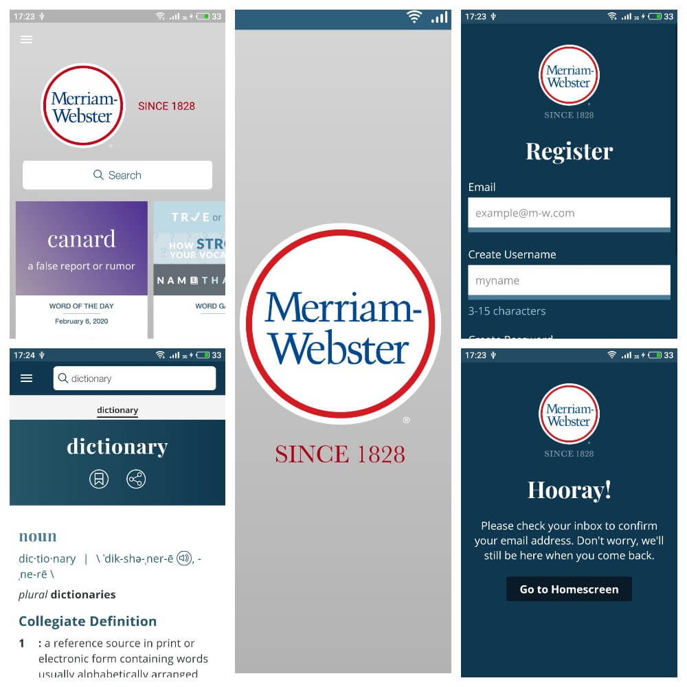 На фото приложение переводчик Merriam Webster Dictionary.