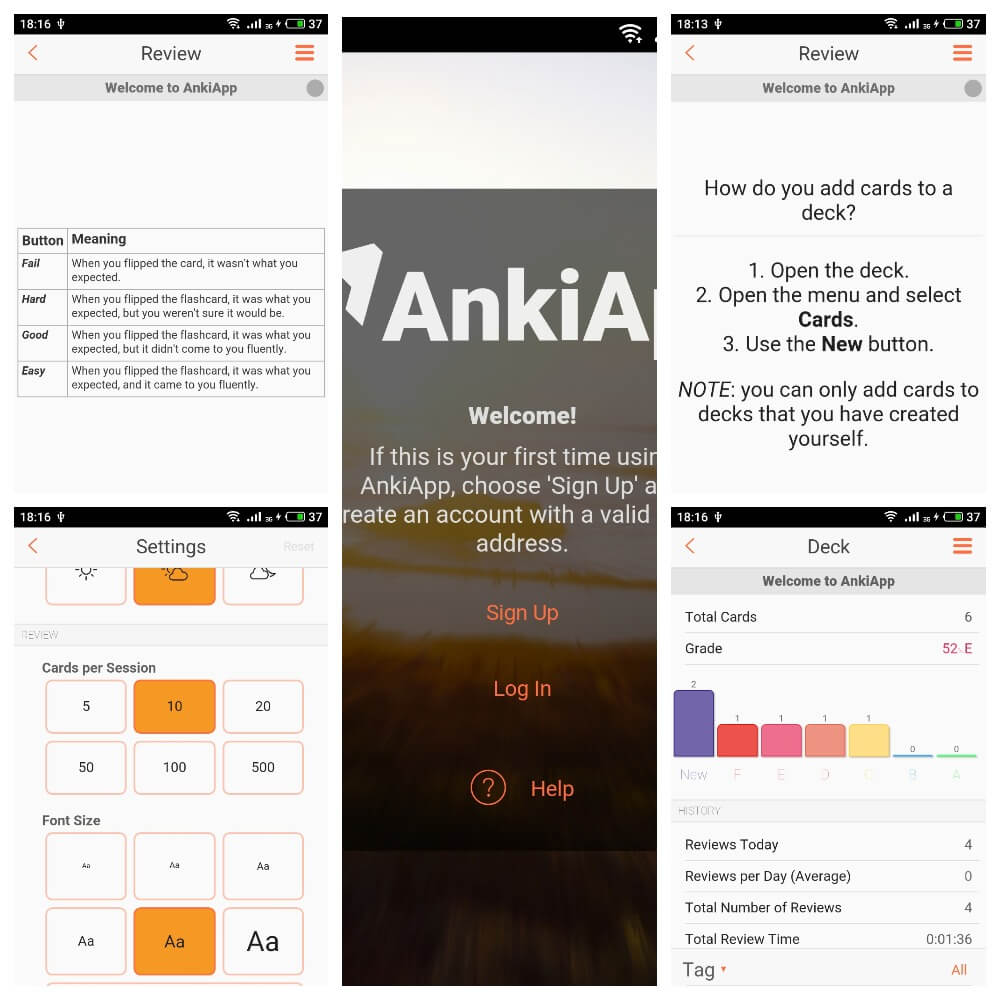 На фото приложение для английского AnkiApp.