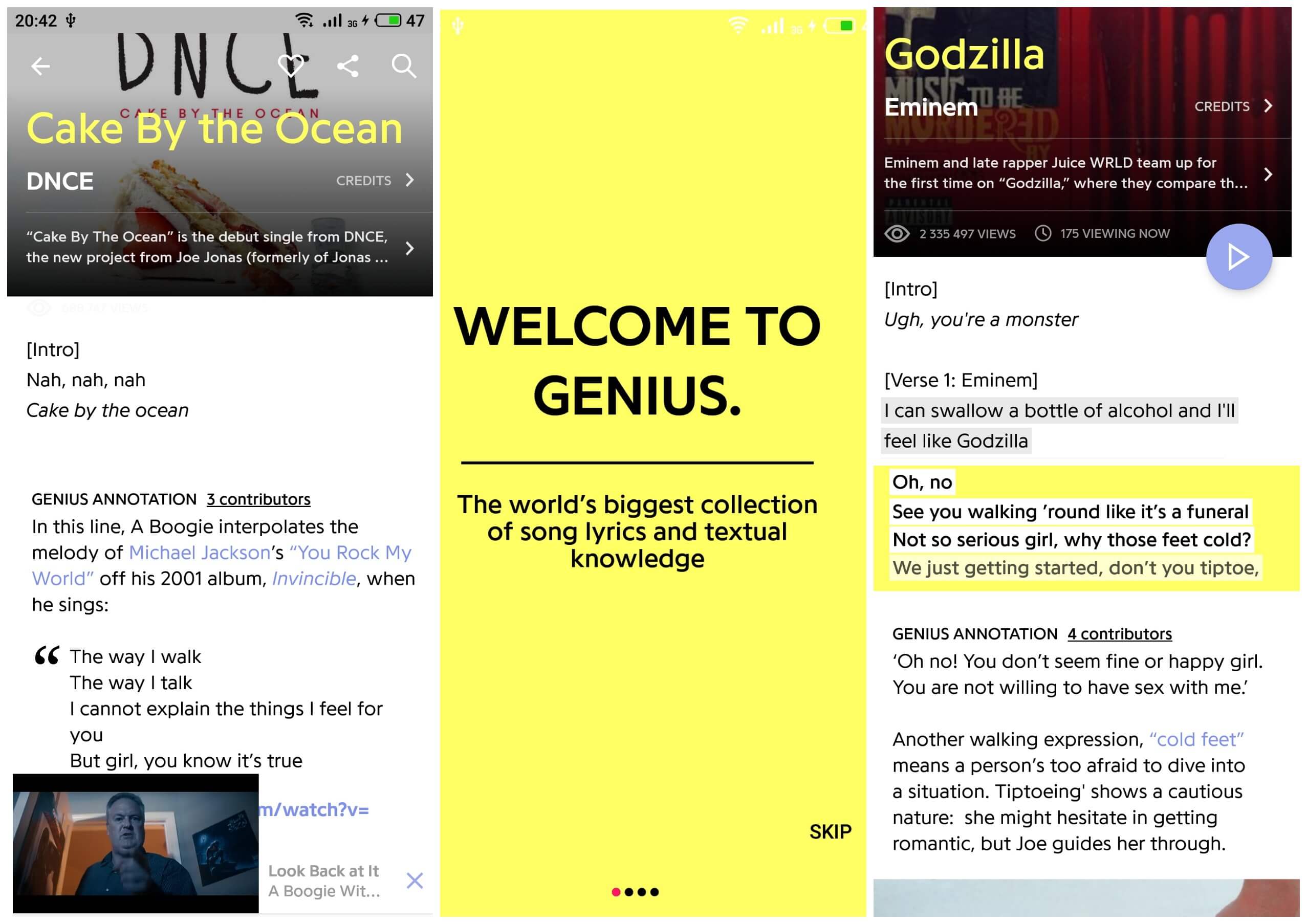 На фото приложение для английского Genius.
