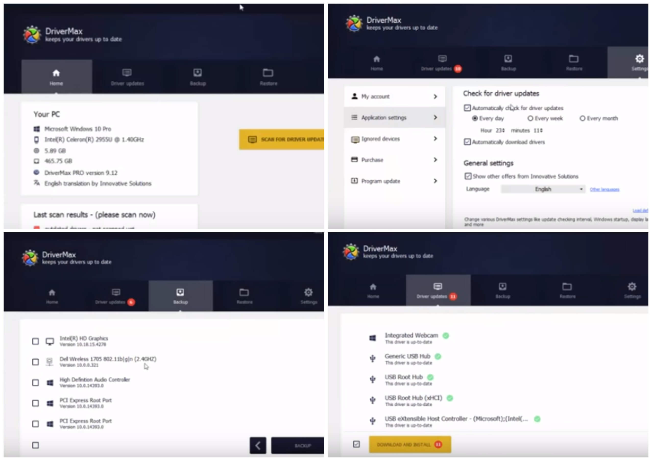 На фото изображена программа DriverMax.