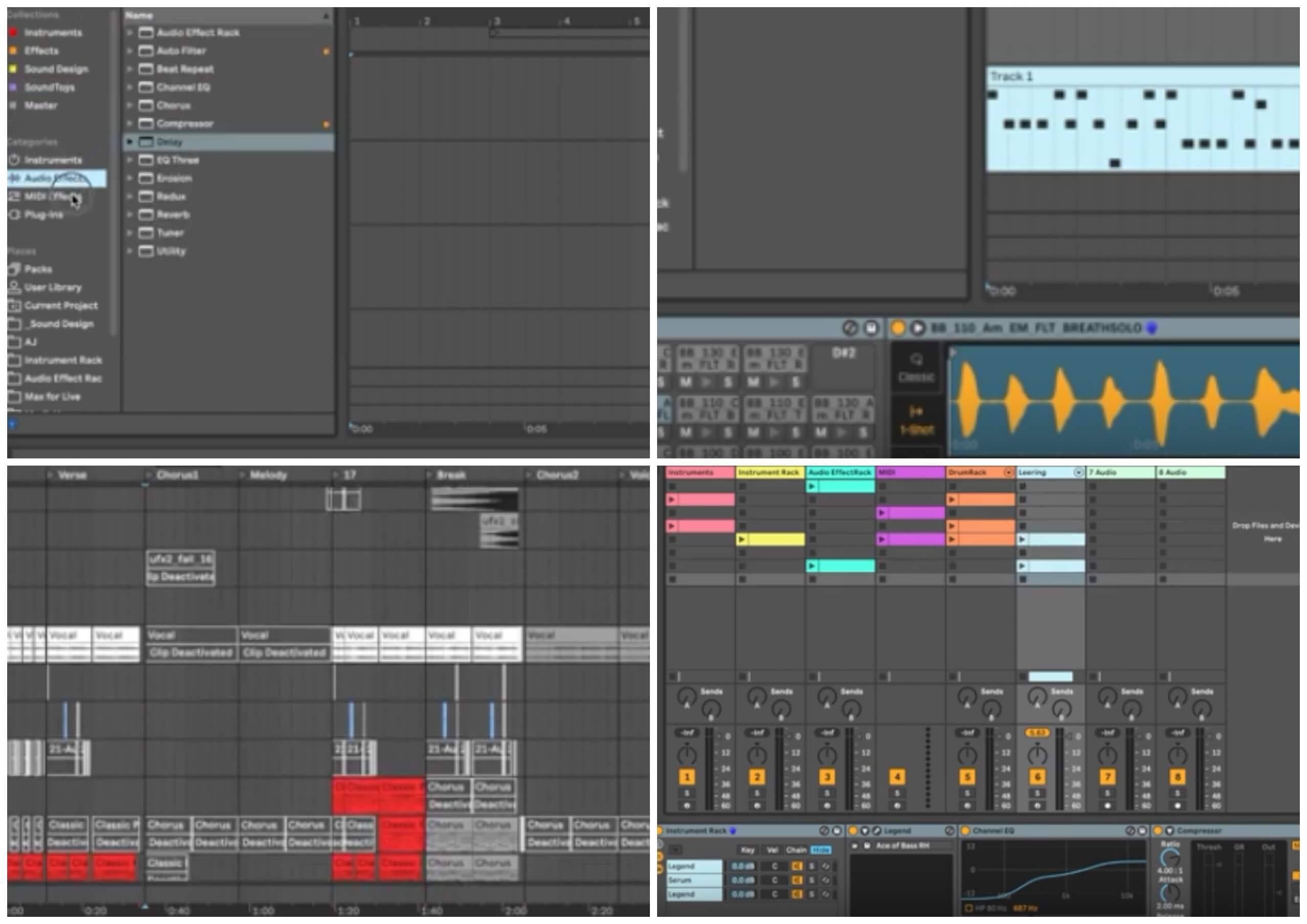 На фото изображена программа Ableton Live.