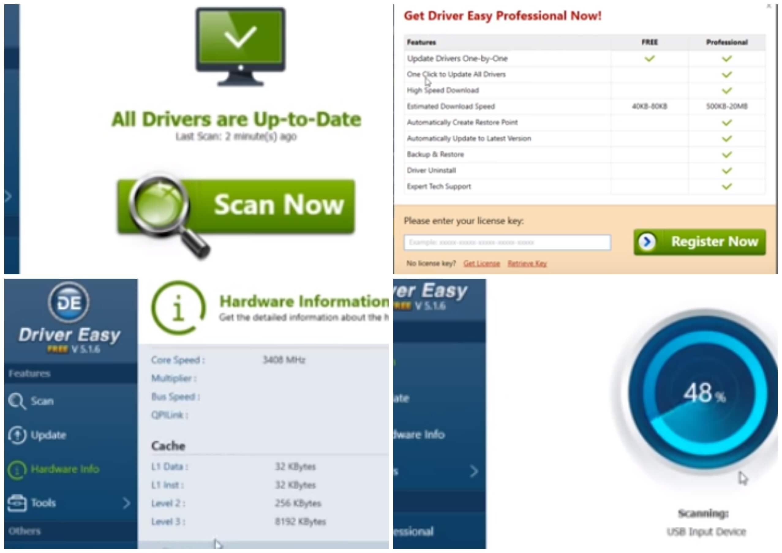 На фото изображена программа для ПК Driver Easy.