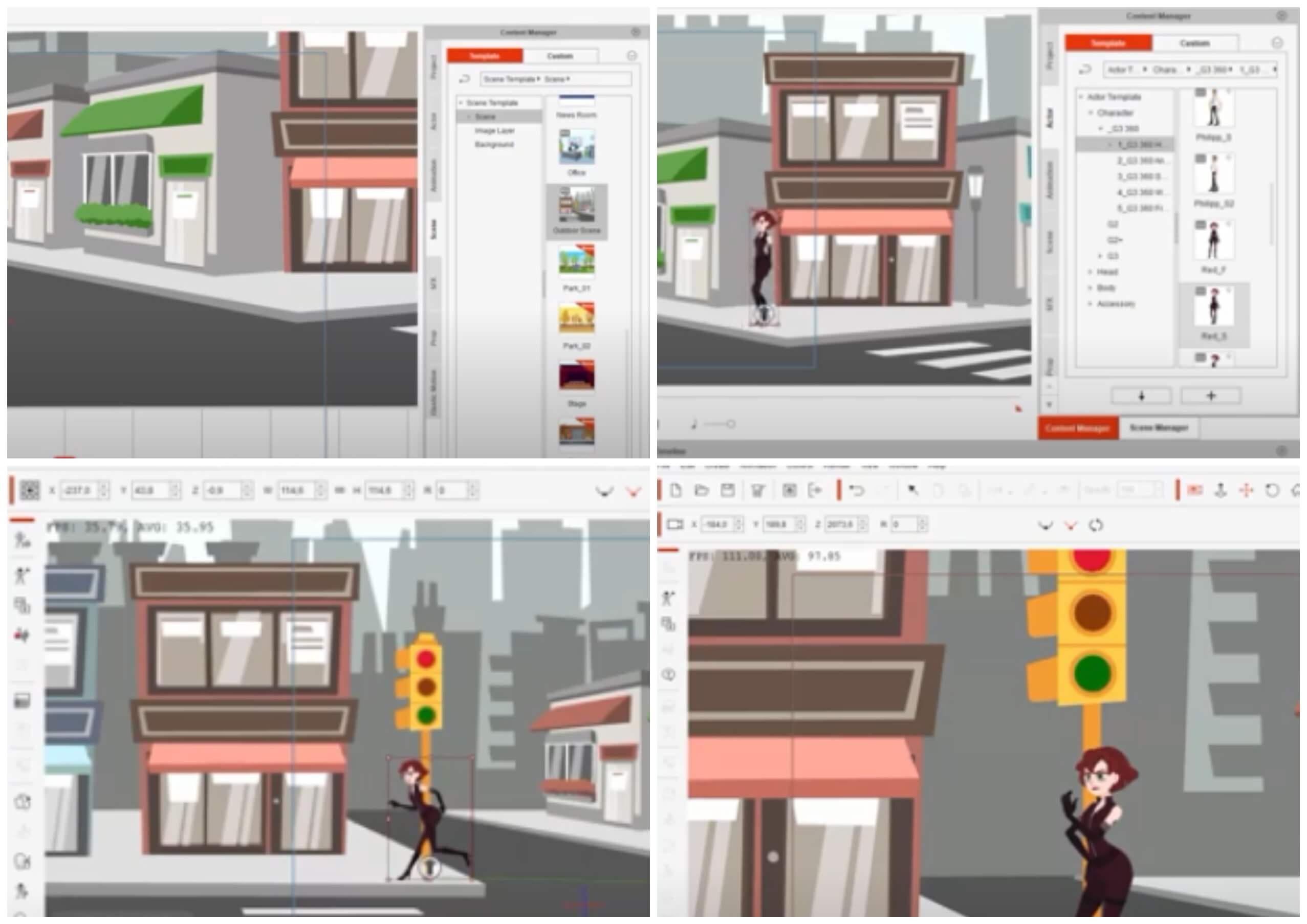 На фото изображена программа для анимации Cartoon Animator 4.