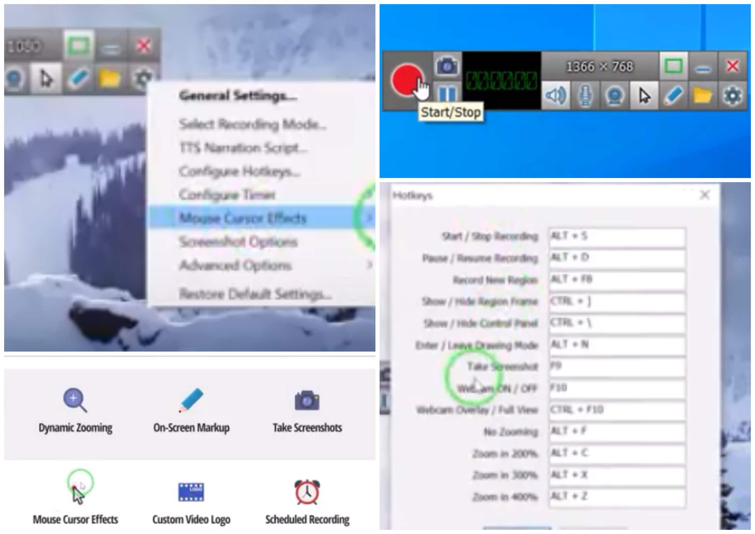 На фото изображена программа Zd Soft Screen Recorder.