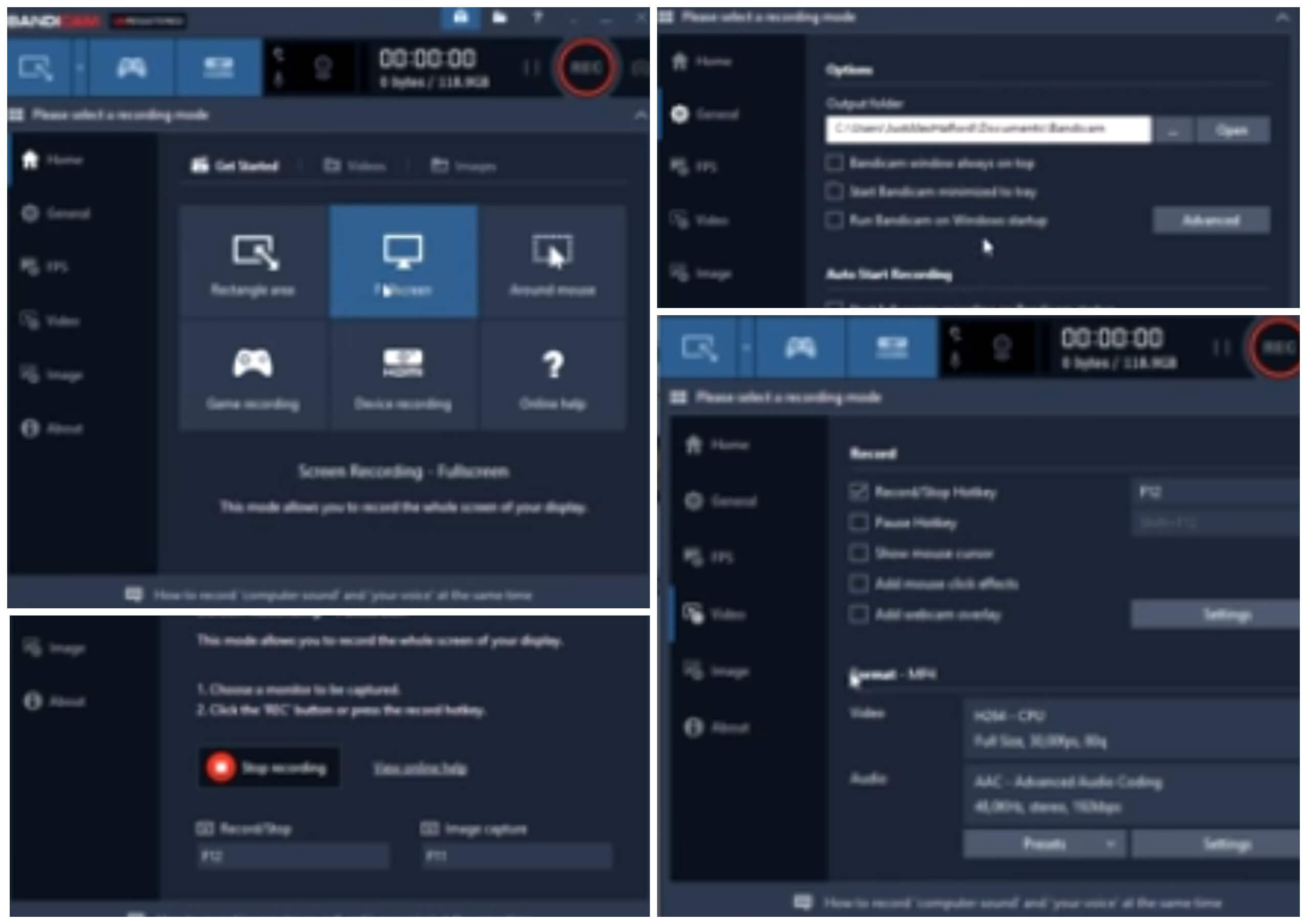 На фото изображена программа Bandicam Screen Recorder.