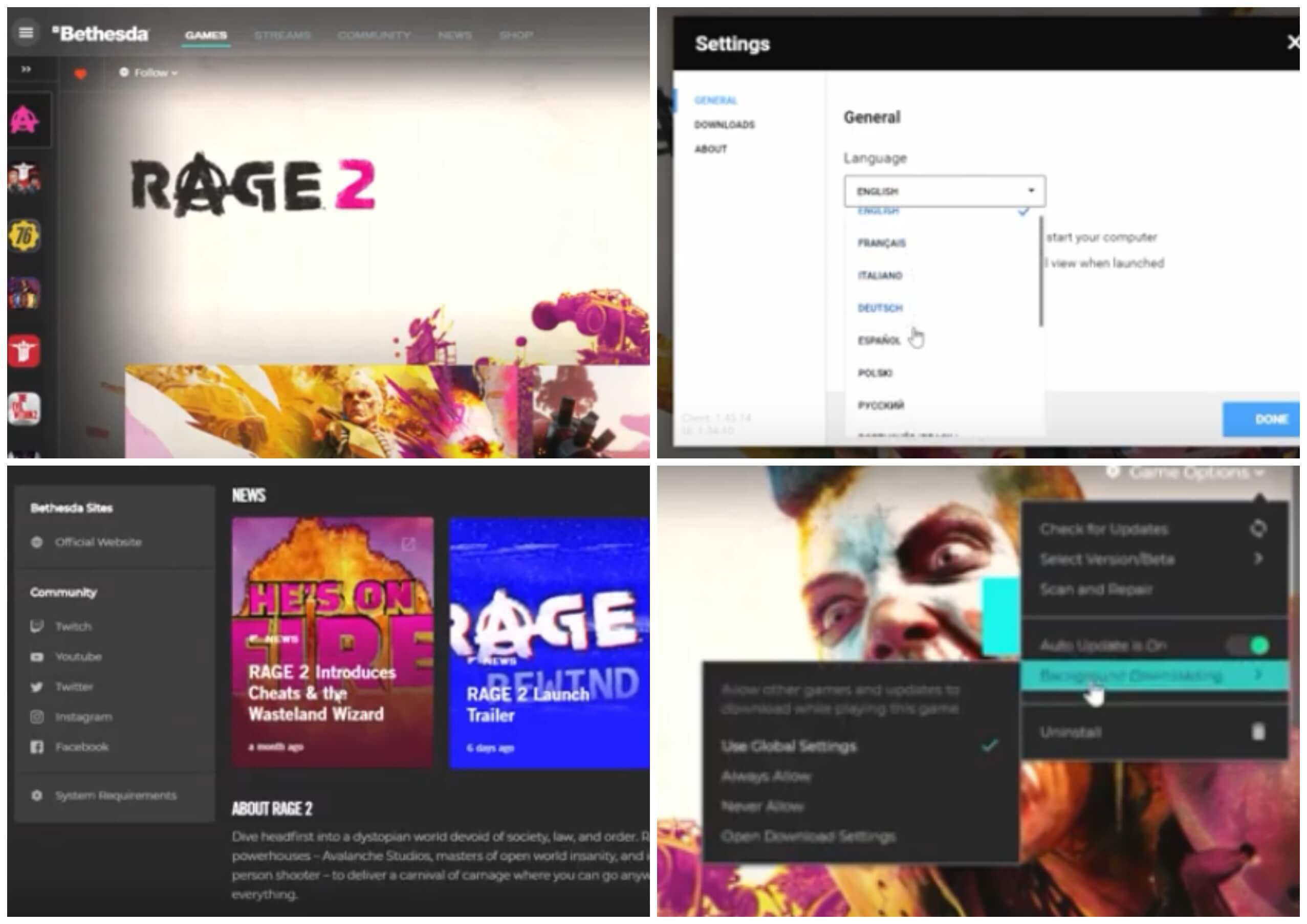 На фото изображена Bethesda.net Launcher.