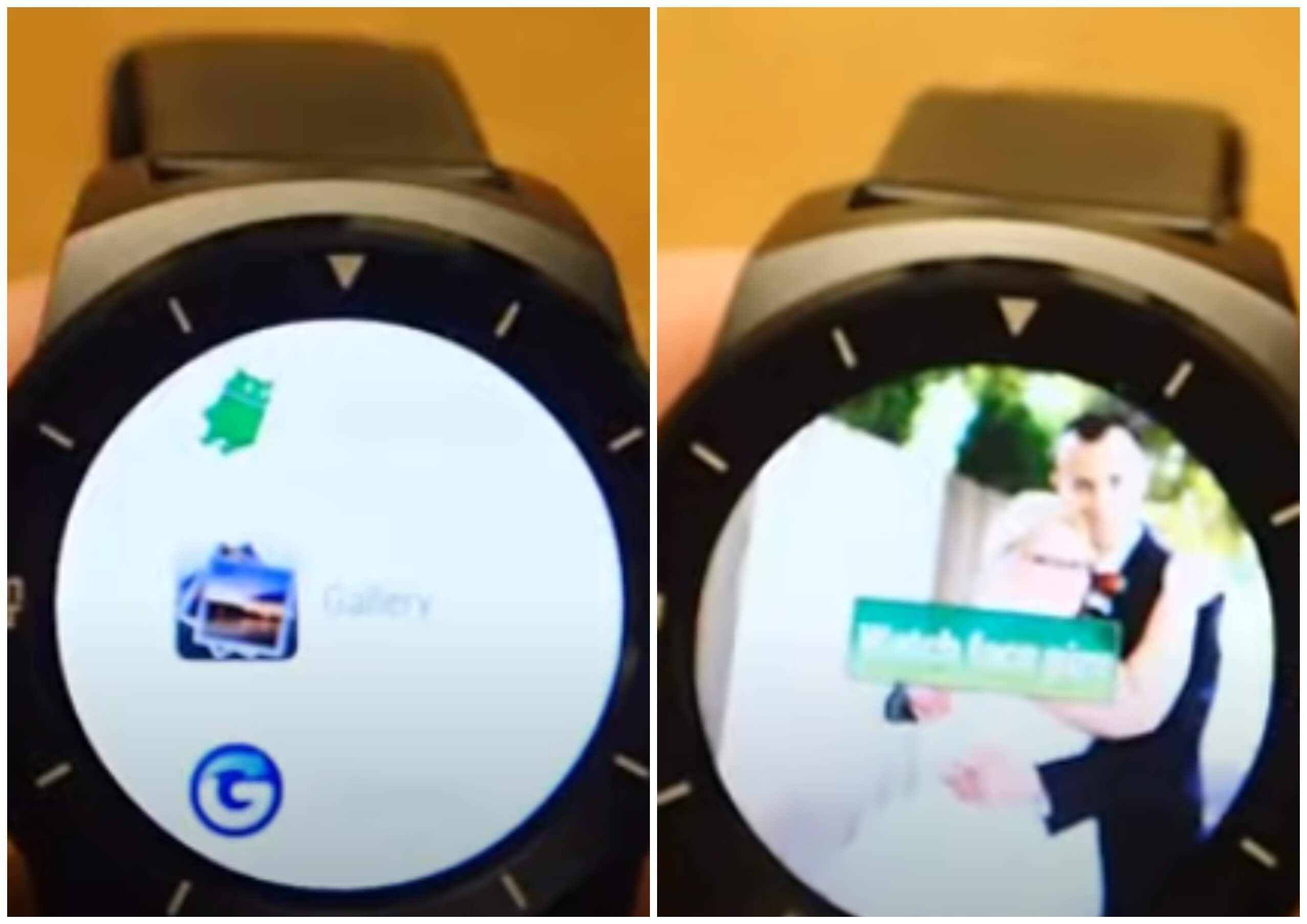 На фото изображено приложение Photo Gallery for Android Wear.