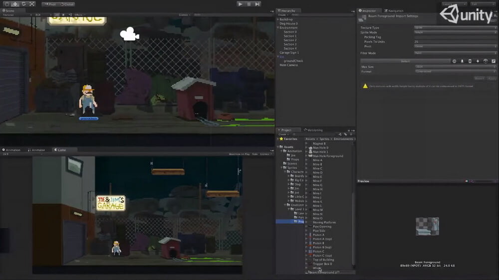 На фото изображена программа Unity 3d